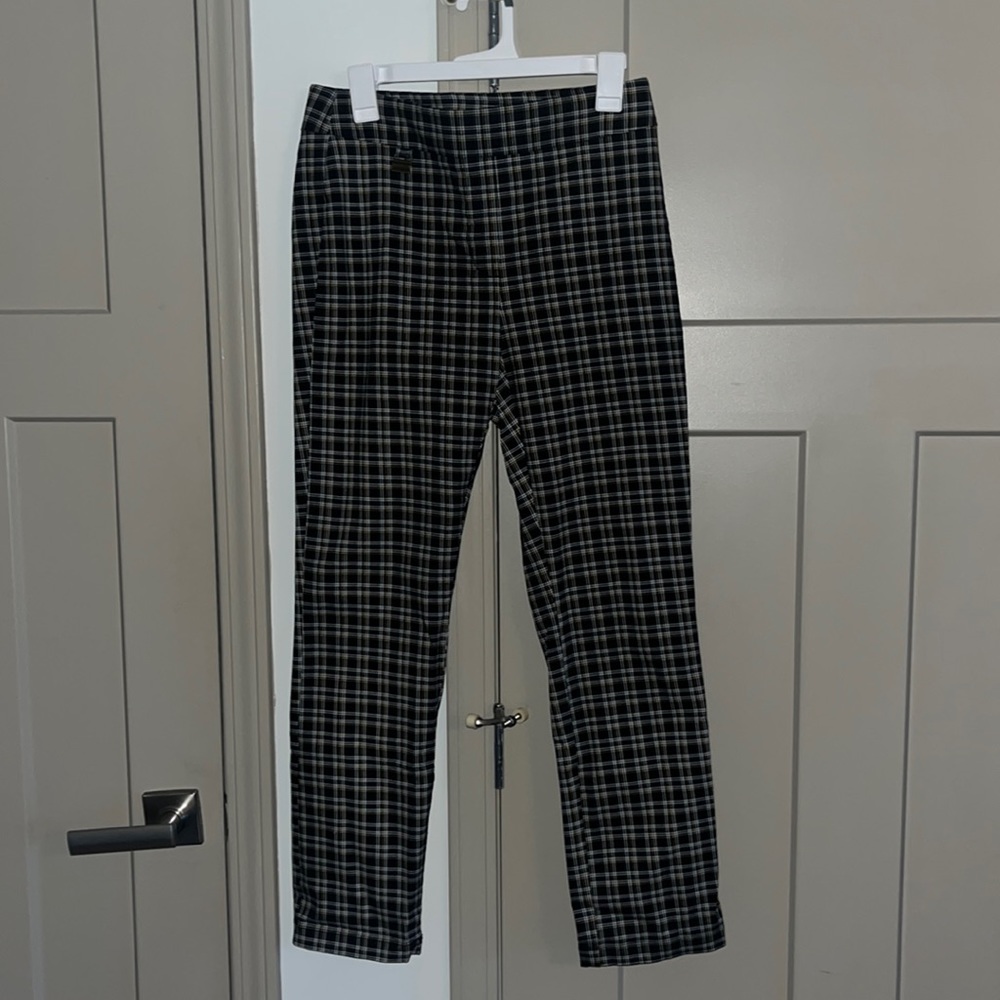 Plaid high-waisted Pants